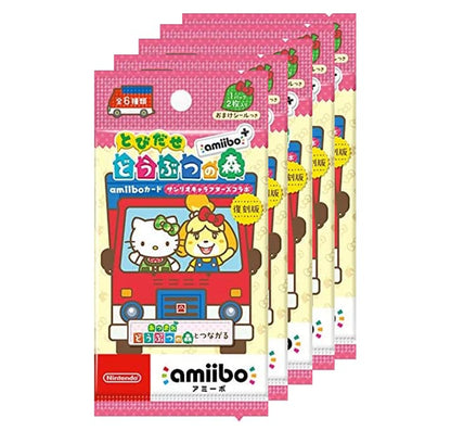 Nintendo Tobidase Animal Crossing Sanrio Characters Amiibo+ Card 5 Pack Set Japan- Japan Figure Store - #1 Bring To You The Best Japanese Goods