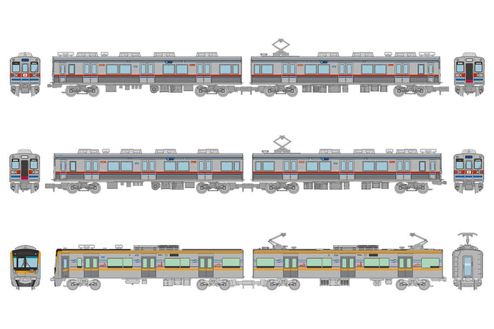 Tomytec Japan Railway Collection Keisei Electric Railway Type 3600 & 3100 6-Car Set Diorama Supplies- Japan Figure Store - #1 Bring To You The Best Japanese Goods