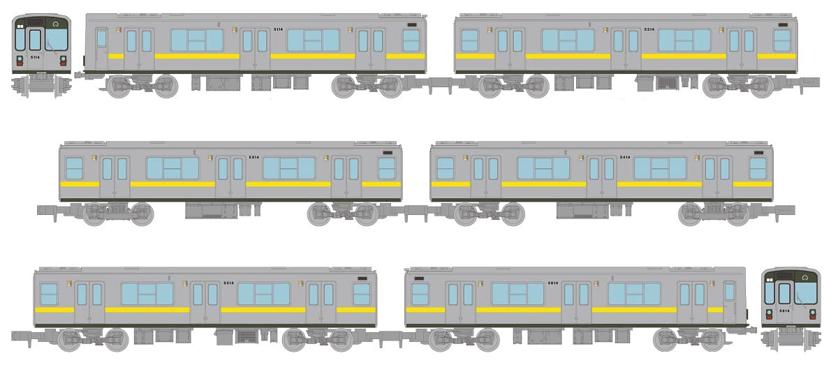 Railway Collection Tetsukore Nagoya Municipal Transportation Bureau Higashiyama Line 5000 Type 5114 Formation 6-Car Set Diorama Supplies 322122- Japan Figure Store - #1 Bring To You The Best Japanese Goods