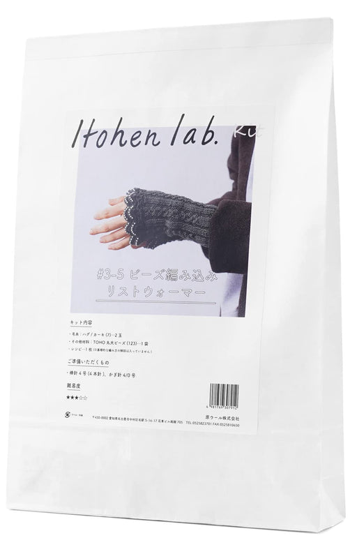 Raw Wool Knitworm Bead Knitting Wrist Warmer Kit #3-5 From Japan- Japan Figure Store - #1 Bring To You The Best Japanese Goods