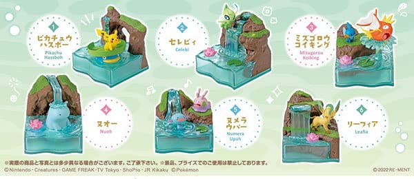RE-MENT Pokemon World 2 Sacred Fountain 6Pcs Complete Box- Japan Figure Store - #1 Bring To You The Best Japanese Goods