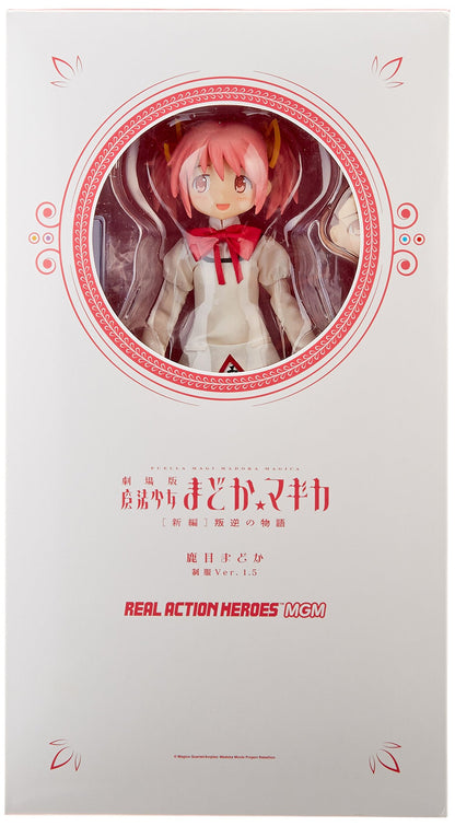 Real Action Heroes No.721 Puella Magi Madoka Magica Kaname Madoka School Uniform Ver.1.5 (Medicom Toy Premium Club Japan Limited)- Japan Figure Store - #1 Bring To You The Best Japanese Goods