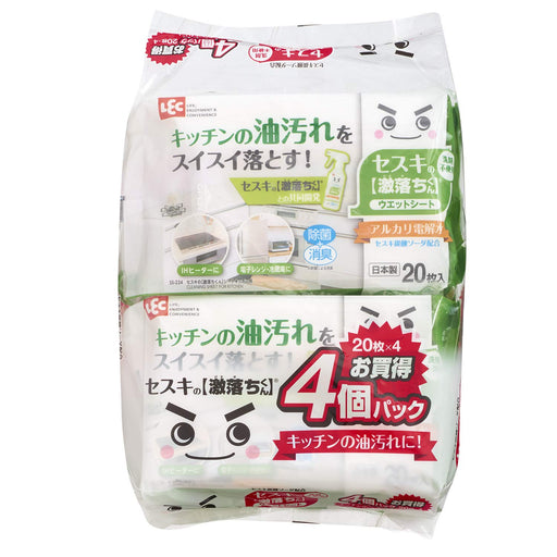 Lec Rec Sesqui'S Gekiochi-Kun Kitchen Sheets 20 Sheets (Pack Of 4) Japan Alkaline Electrolyzed Water Ss-291- Japan Figure Store - #1 Bring To You The Best Japanese Goods