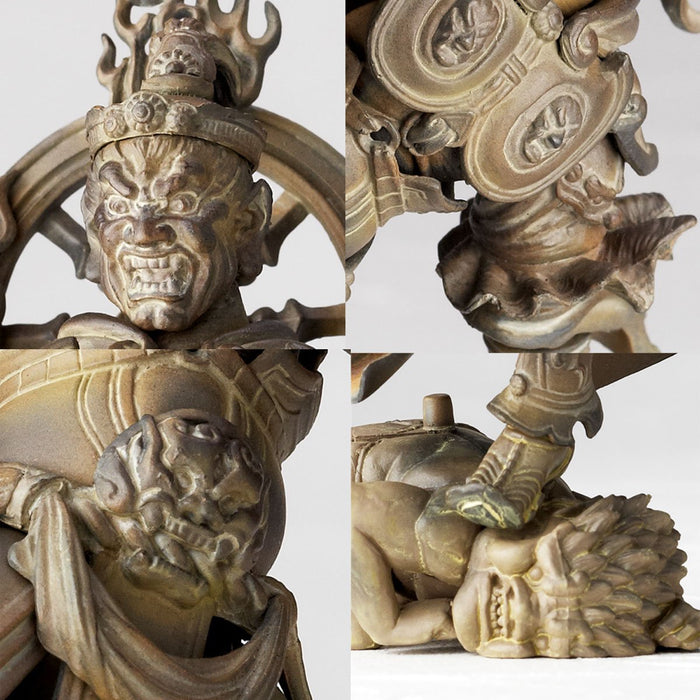 Kaiyodo Revoltech Takeya 005Ex Jikokuten Wood-Tone Action Figure Japan- Japan Figure Store - #1 Bring To You The Best Japanese Goods