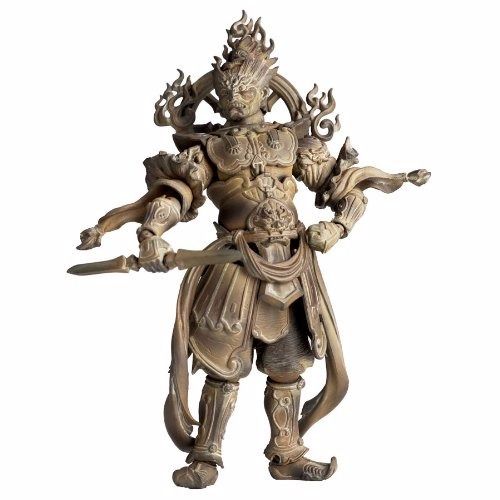 Revoltech Takeya Buddhist Statue Collection No.004ex Zochouten Wood Tone Figure - Japan Figure