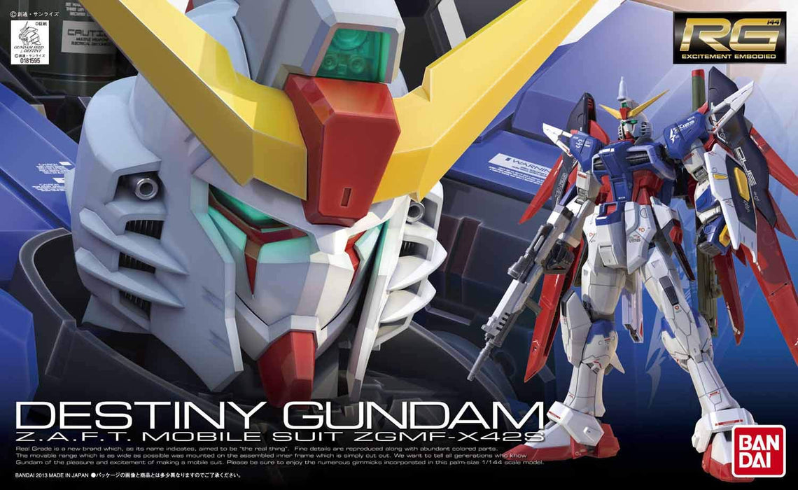 BANDAI Rg 11 Destiny Gundam Z.A.F.T. Mobile Suit Zgmf-X42S 1/144 Scale Kit- Japan Figure Store - #1 Bring To You The Best Japanese Goods