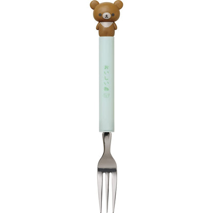 San-X Rilakkuma Kitchen Zakka Fork with Chairoikoguma Mascot KA16104- Japan Figure Store - #1 Bring To You The Best Japanese Goods