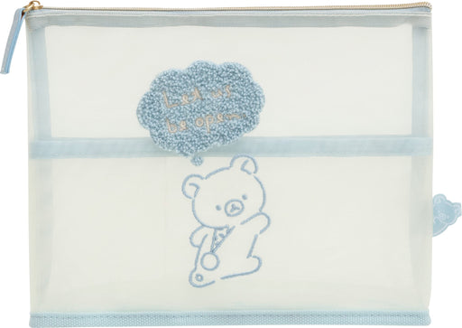 San-X Rilakkuma Message Series Freestanding Pouch - CA38001- Japan Figure Store - #1 Bring To You The Best Japanese Goods