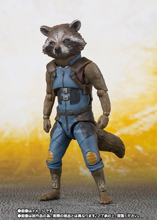 S.h.figuarts Avengers Infinity War Rocket Raccoon Action Figure Bandai Japan- Japan Figure Store - #1 Bring To You The Best Japanese Goods