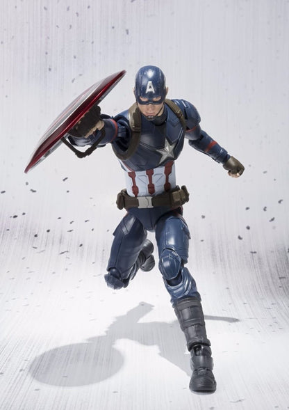 S.h.figuarts Captain America Civil War Ver Action Figure Bandai- Japan Figure Store - #1 Bring To You The Best Japanese Goods