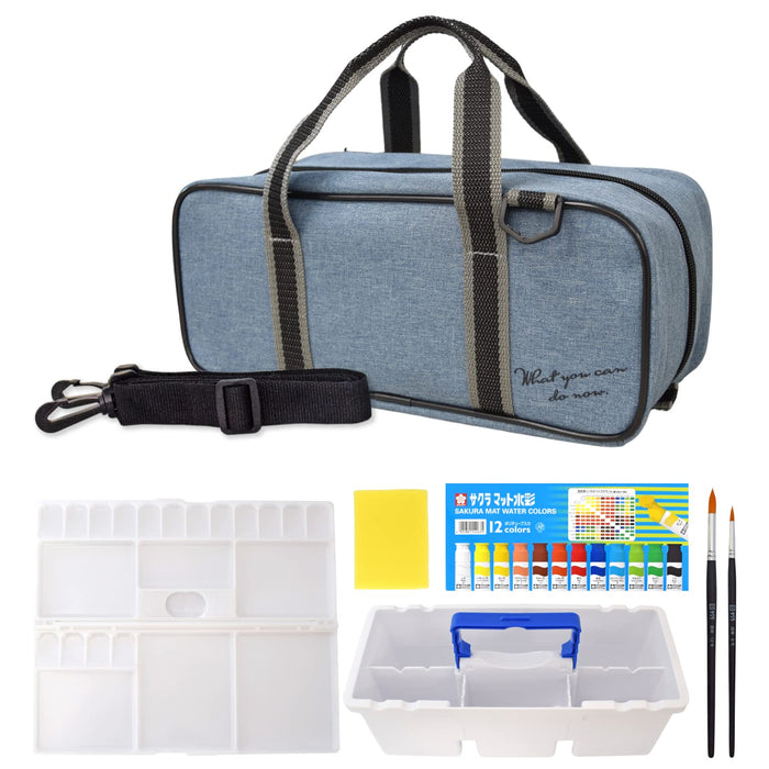 Sakura Crepas Japan Paint Set Compact Watercolor Blue Gray Ewz-A1#40- Japan Figure Store - #1 Bring To You The Best Japanese Goods