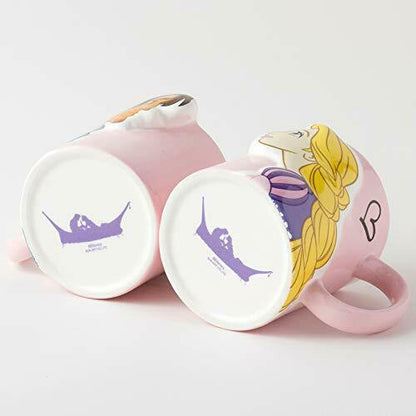 San Art Disney "tangled" Rapunzel And Flynn Ryder Kiss Pair Mug 300ml- Japan Figure Store - #1 Bring To You The Best Japanese Goods