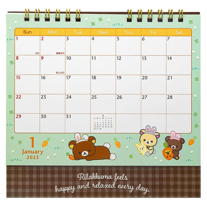 San-X Rilakkuma Calendar Tabletop CD37201 2023- Japan Figure Store - #1 Bring To You The Best Japanese Goods