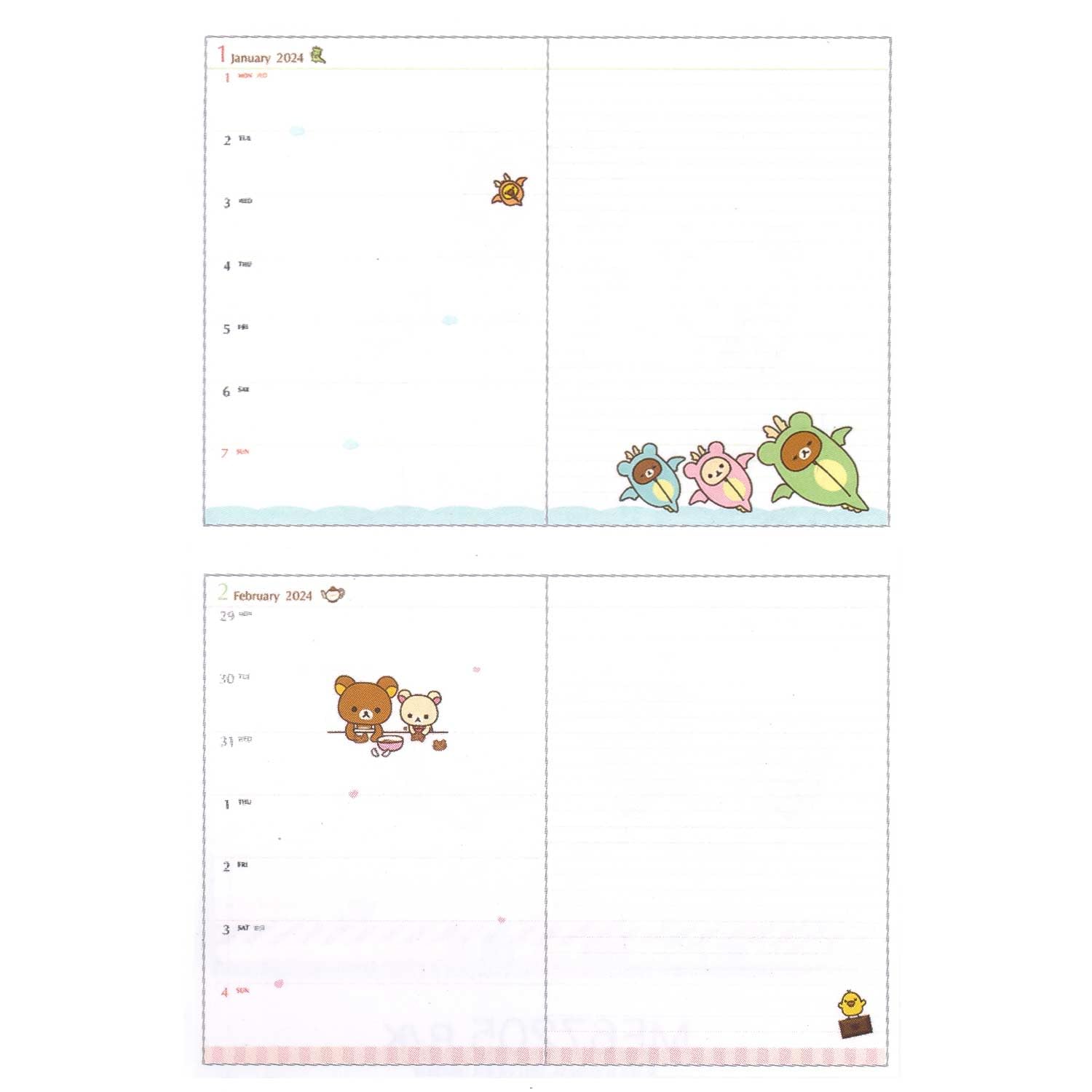 San-X Rilakkuma Notebook B6 Me67203- Japan Figure Store - #1 Bring To You The Best Japanese Goods