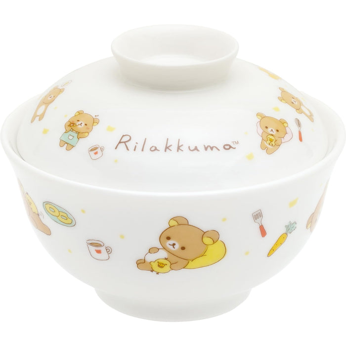 San-X Rilakkuma Bowl with Lid - High Quality Durable Tk20001- Japan Figure Store - #1 Bring To You The Best Japanese Goods