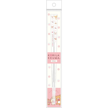 San-X Rilakkuma Clear Chopsticks 1 Size Approx 21cm Length Item Ka24802 2024-02- Japan Figure Store - #1 Bring To You The Best Japanese Goods