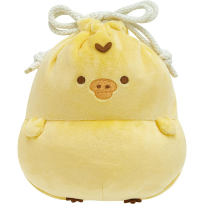 San-X Rilakkuma Kiiroitori Drawstring Purse Pom Poko Kyomgurumi Style CA44902- Japan Figure Store - #1 Bring To You The Best Japanese Goods