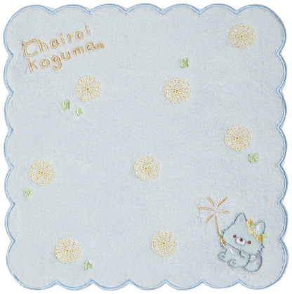 San-X Rilakkuma Dandelion and Hamsters Mini Towel Antibacterial Deodorizing Blue - Wolf- Japan Figure Store - #1 Bring To You The Best Japanese Goods