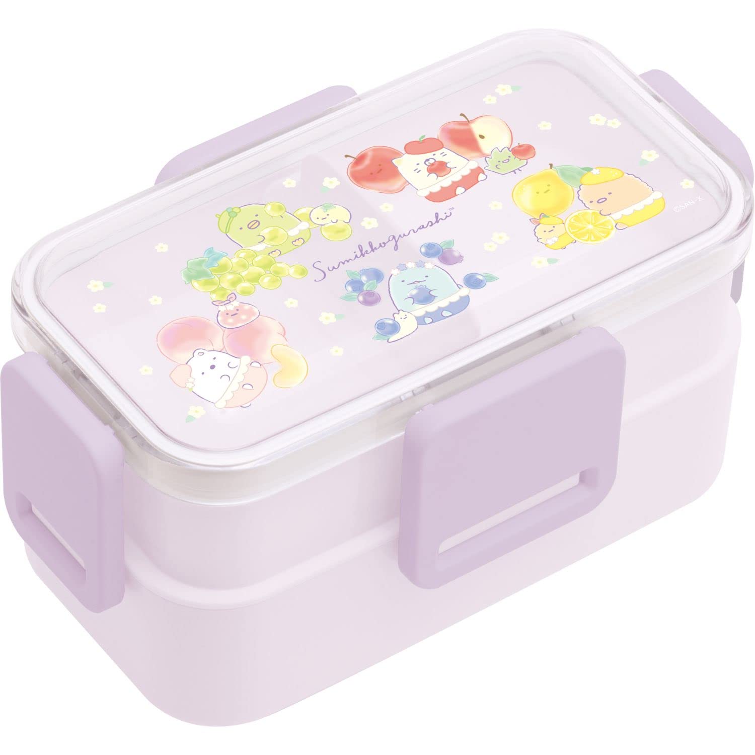 San-X Sumikko Gurashi 4-Point Lock Fluffy 2 Tier Lunch Box Ka13202- Japan Figure Store - #1 Bring To You The Best Japanese Goods