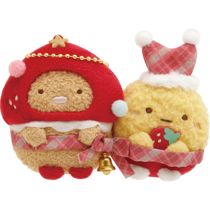 San-X Sumikko Gurashi Strawberry Xmas Tenori Plush Mo22801 80x110x50mm- Japan Figure Store - #1 Bring To You The Best Japanese Goods