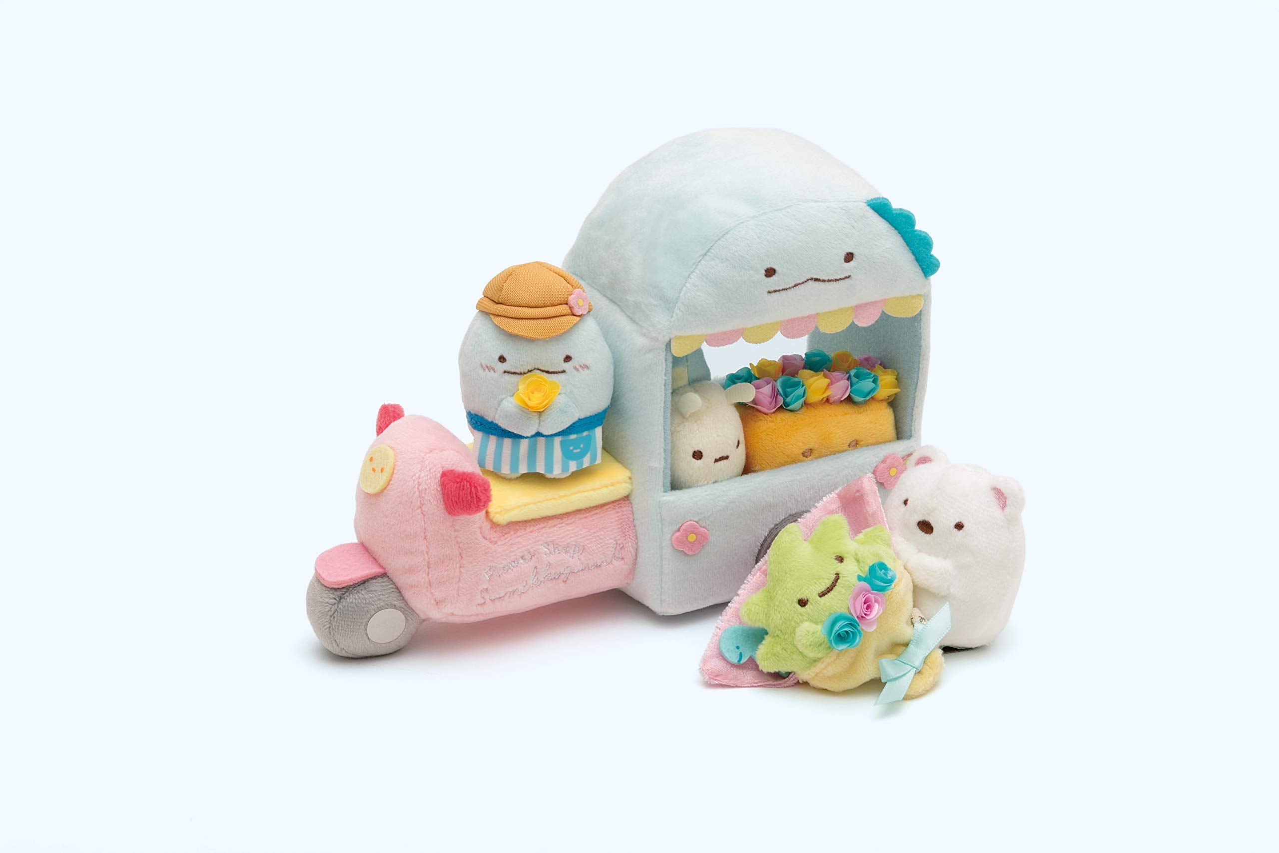 SAN-X Sumikko Gurashi Scene Plush Toy "Flower Wagon"- Japan Figure Store - #1 Bring To You The Best Japanese Goods