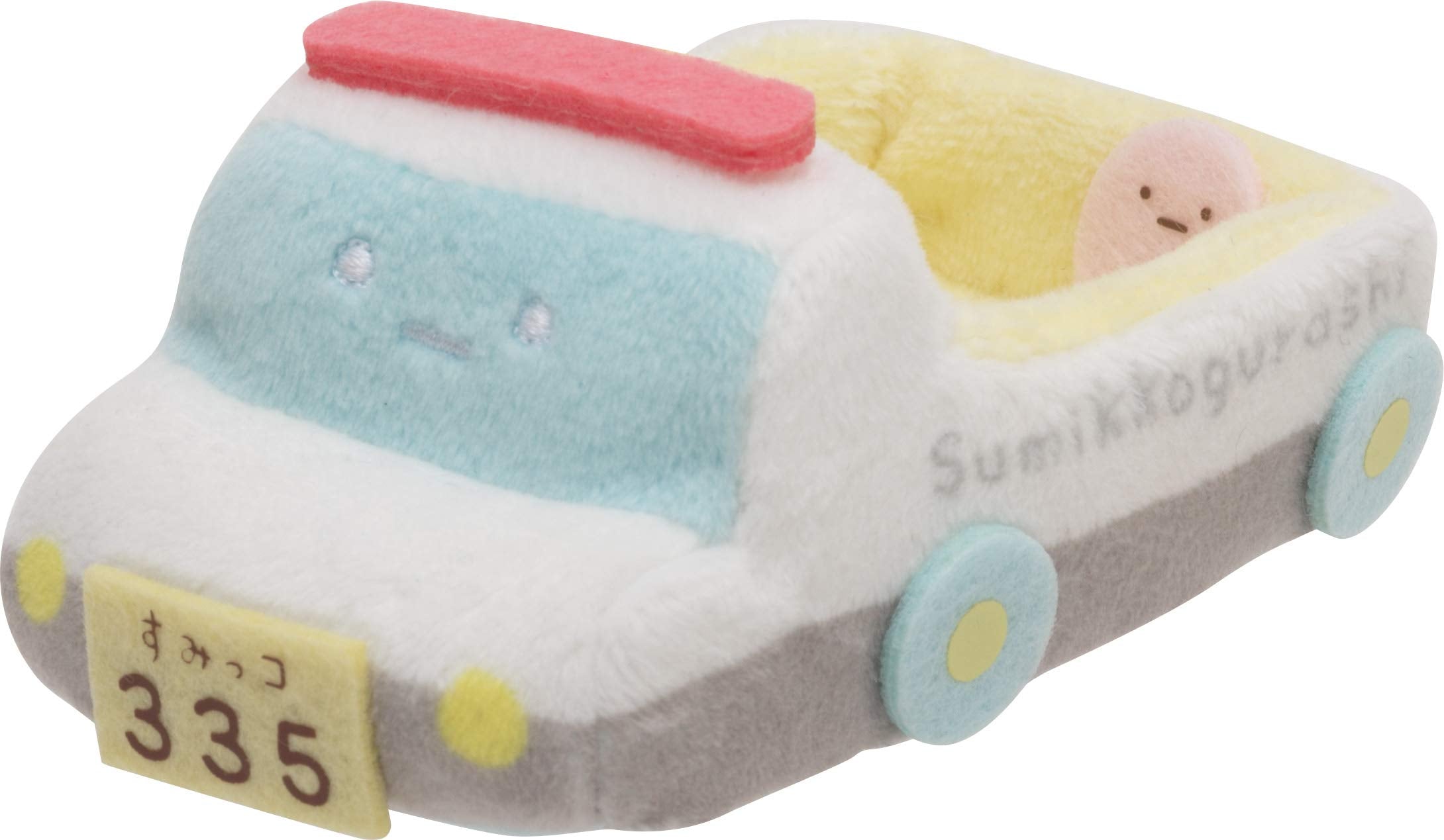 SAN-X Sumikko Gurashi Oshigoto-Gokko Series Hand Sized Plush Doll Set Police Car And Shirokuma Police Man- Japan Figure Store - #1 Bring To You The Best Japanese Goods