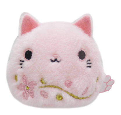 Sanei Boeki Plush Cat Dango Sakura W7.5xD6xH7cm- Japan Figure Store - #1 Bring To You The Best Japanese Goods