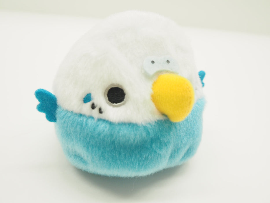 Sanei Boeki Plush Toy Dango Budgie Blue W9xD8xH7cm- Japan Figure Store - #1 Bring To You The Best Japanese Goods