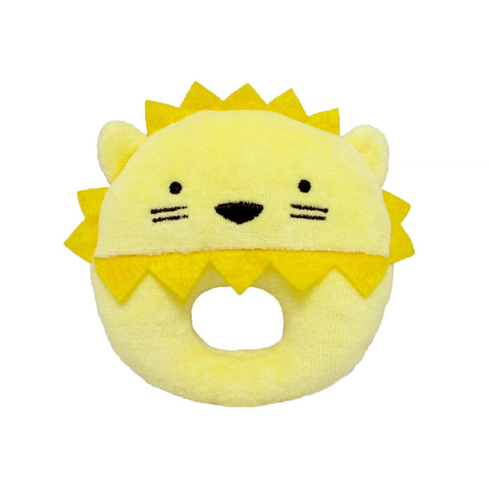 Sanei Boeki Plush Toy Lion Rattle W15xD2.5xH19.5cm- Japan Figure Store - #1 Bring To You The Best Japanese Goods