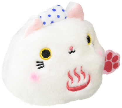 Sanei Boeki Stuffed Toy Cat Dango Hot Spring W7.5xD6xH7cm- Japan Figure Store - #1 Bring To You The Best Japanese Goods