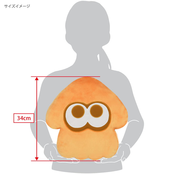 Sanei Boeki Splatoon 3 All Star Cushion Squid Orange W33xD11xH34cm- Japan Figure Store - #1 Bring To You The Best Japanese Goods