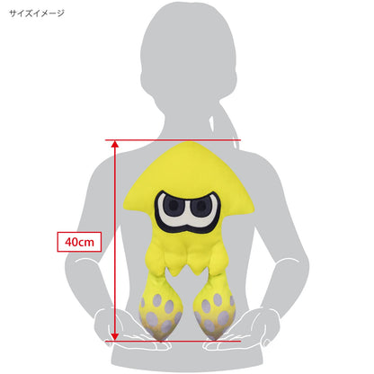 Sanei Boeki Splatoon 3 All Star Collection Squid Toy Yellow W26xD11xH40cm- Japan Figure Store - #1 Bring To You The Best Japanese Goods