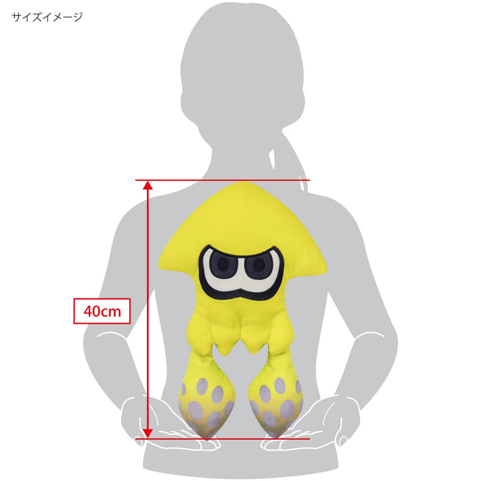 Sanei Boeki Splatoon 3 All Star Collection Squid Toy Yellow W26xD11xH40cm- Japan Figure Store - #1 Bring To You The Best Japanese Goods