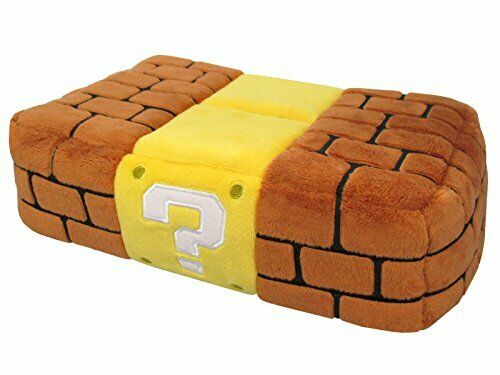 San-ei Boeki Super Mario Mz28 Plush Tissue Cover Block- Japan Figure Store - #1 Bring To You The Best Japanese Goods