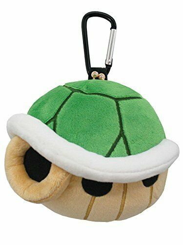 San-ei Boeki Super Mario Mz31 Plush Pouch Green Carapace- Japan Figure Store - #1 Bring To You The Best Japanese Goods
