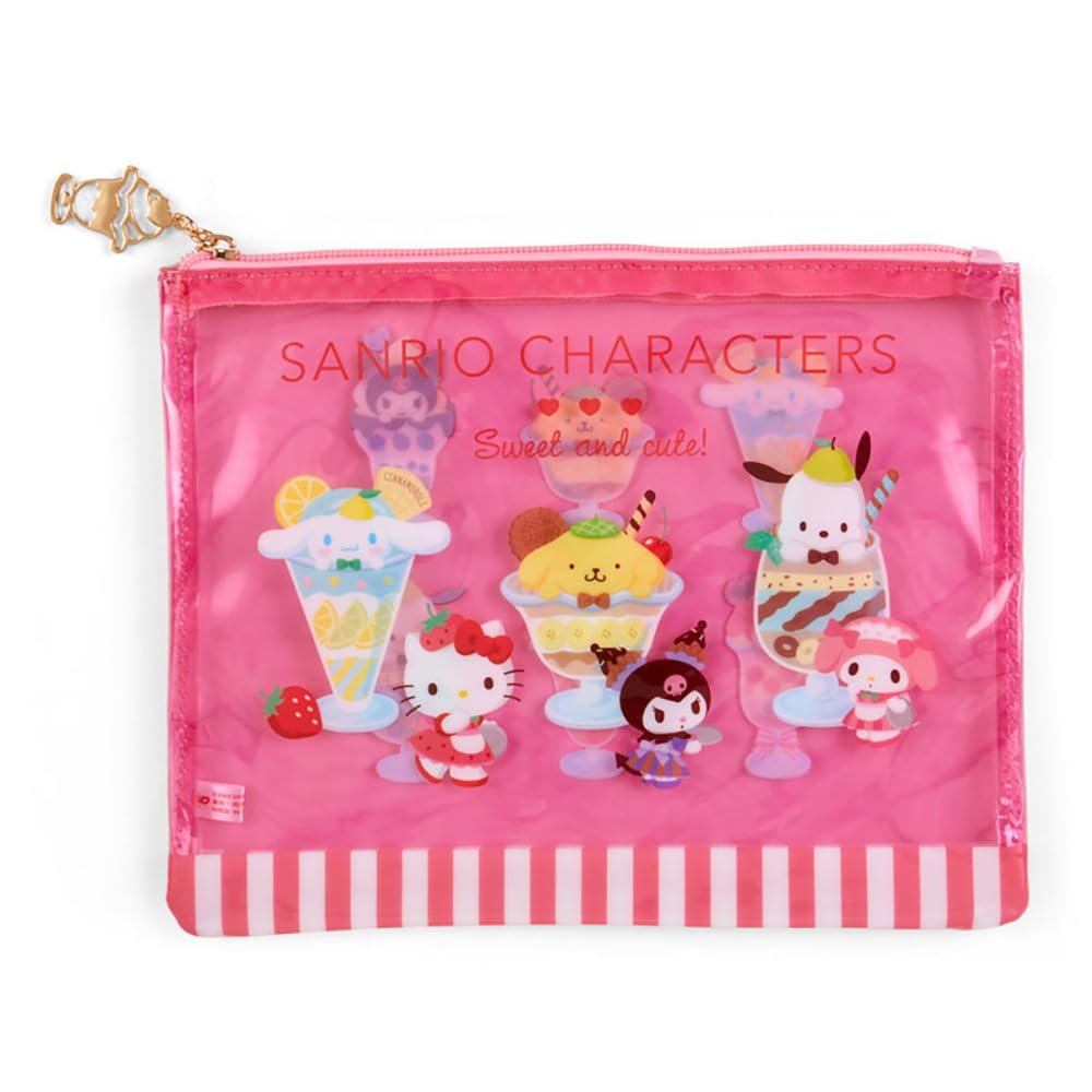 Sanrio Characters Flat Pouch Set Of 2 - Sanrio Parfait (Japan) 253774- Japan Figure Store - #1 Bring To You The Best Japanese Goods