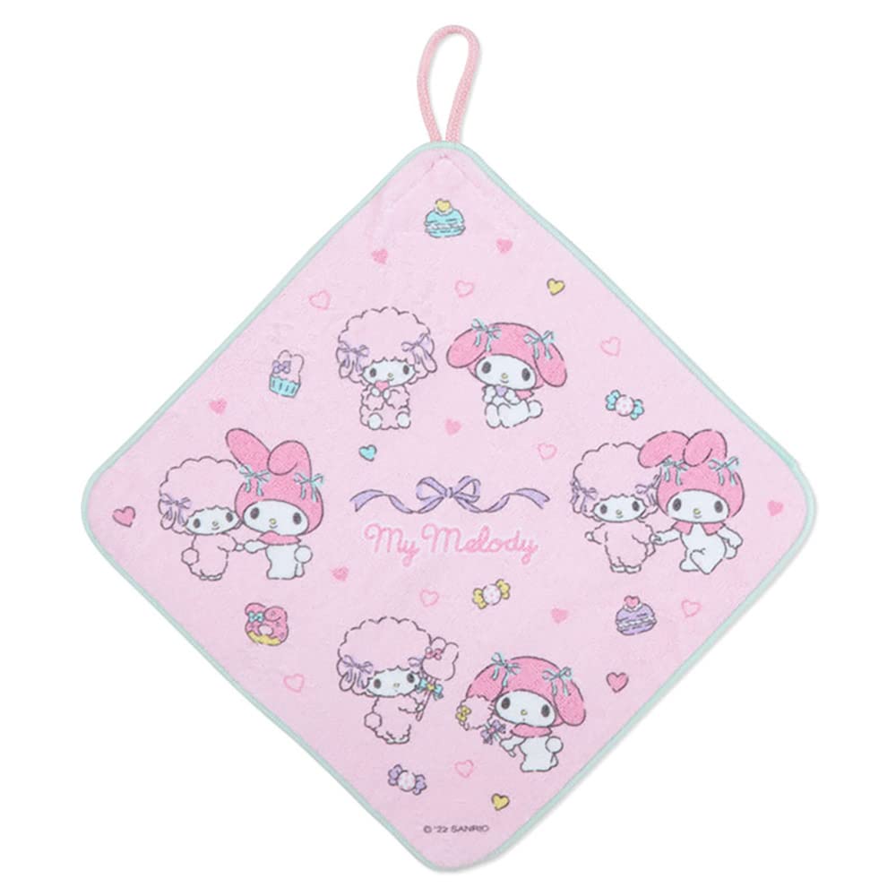SANRIO Hand Towel With Loop Set 3 Pcs My Melody- Japan Figure Store - #1 Bring To You The Best Japanese Goods