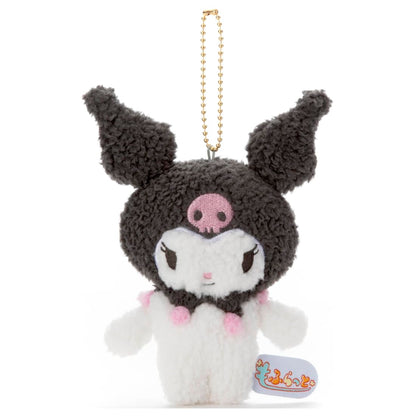 Takaratomy Arts Sanrio Kuromi Plush Toy 16cm Ball Chain Mascot- Japan Figure Store - #1 Bring To You The Best Japanese Goods