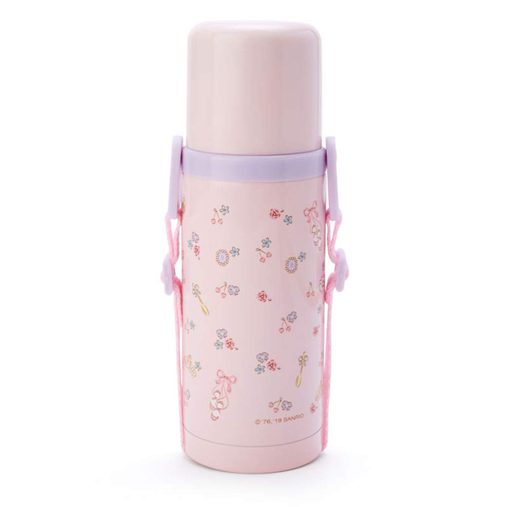 Sanrio Children&S Water Bottle 380Ml Direct Drink With One-Touch Cup 2Way Stainless Steel Bottle My Melody My Melody (Ballet) Heat Insulation Cold Insulation With Shoulder String Girl Character Sanrio- Japan Figure Store - #1 Bring To You The Best Japanese Goods