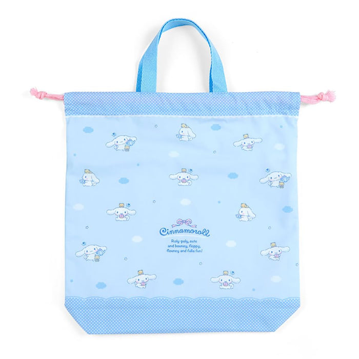 Sanrio Cinnamoroll Drawstring Bag W/ Handle Japan 255939- Japan Figure Store - #1 Bring To You The Best Japanese Goods
