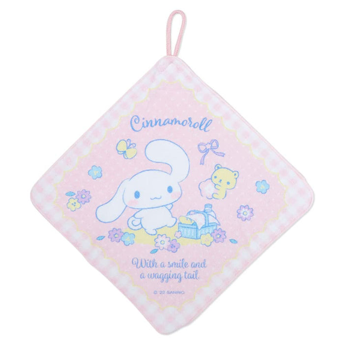 SANRIO Hand Towel With Loop Set 3 Pcs Cinnamoroll- Japan Figure Store - #1 Bring To You The Best Japanese Goods