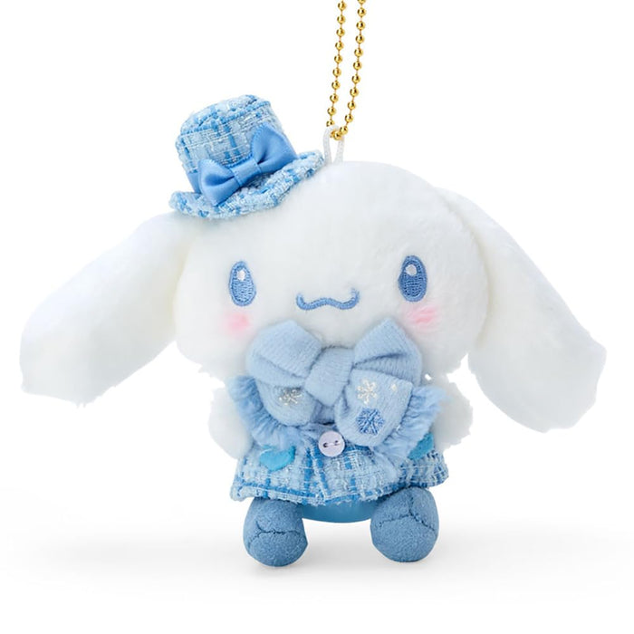 Sanrio Cinnamoroll Mascot Holder Winter Dress 474436- Japan Figure Store - #1 Bring To You The Best Japanese Goods