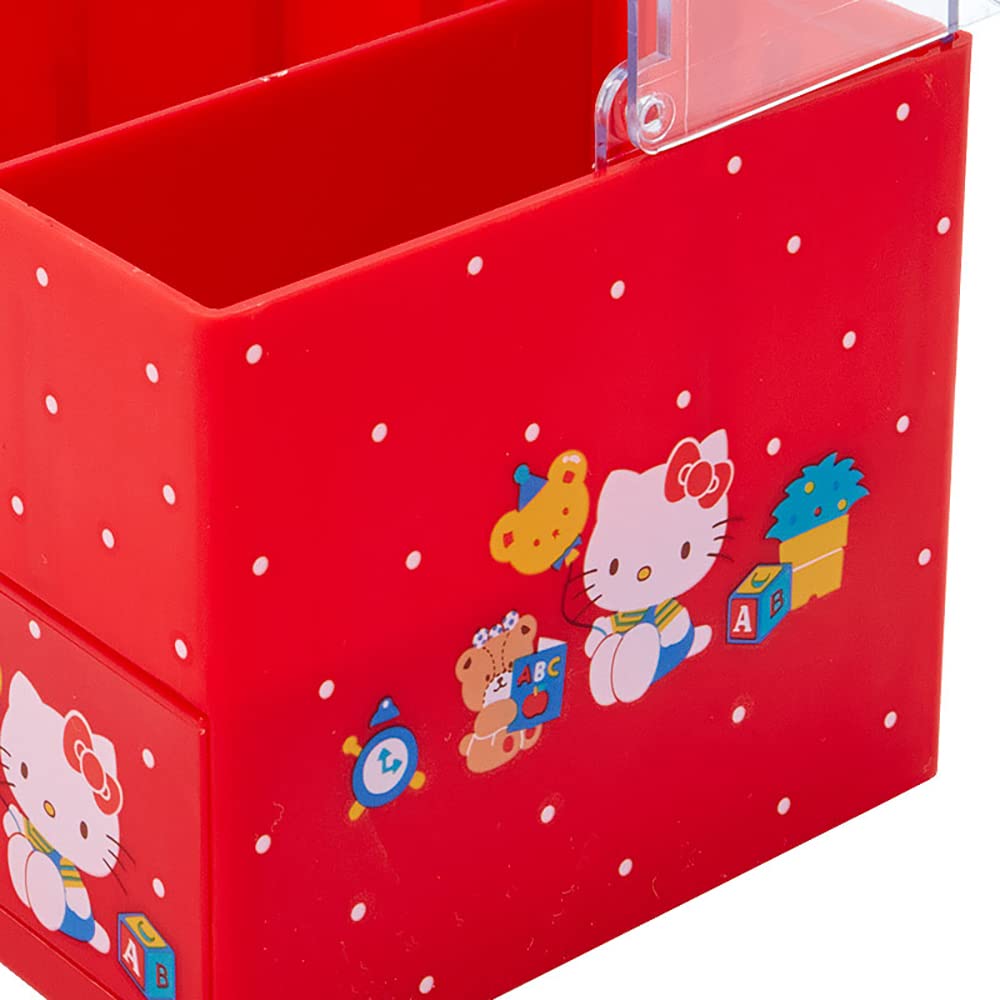 SANRIO Cosmetic Storage With Lid Hello Kitty- Japan Figure Store - #1 Bring To You The Best Japanese Goods