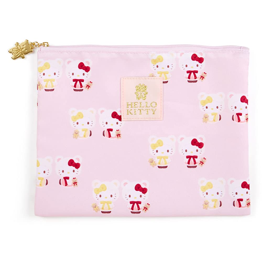 SANRIO Flat Pouch Set 2 Pcs Hello Kitty Birthday 2022- Japan Figure Store - #1 Bring To You The Best Japanese Goods