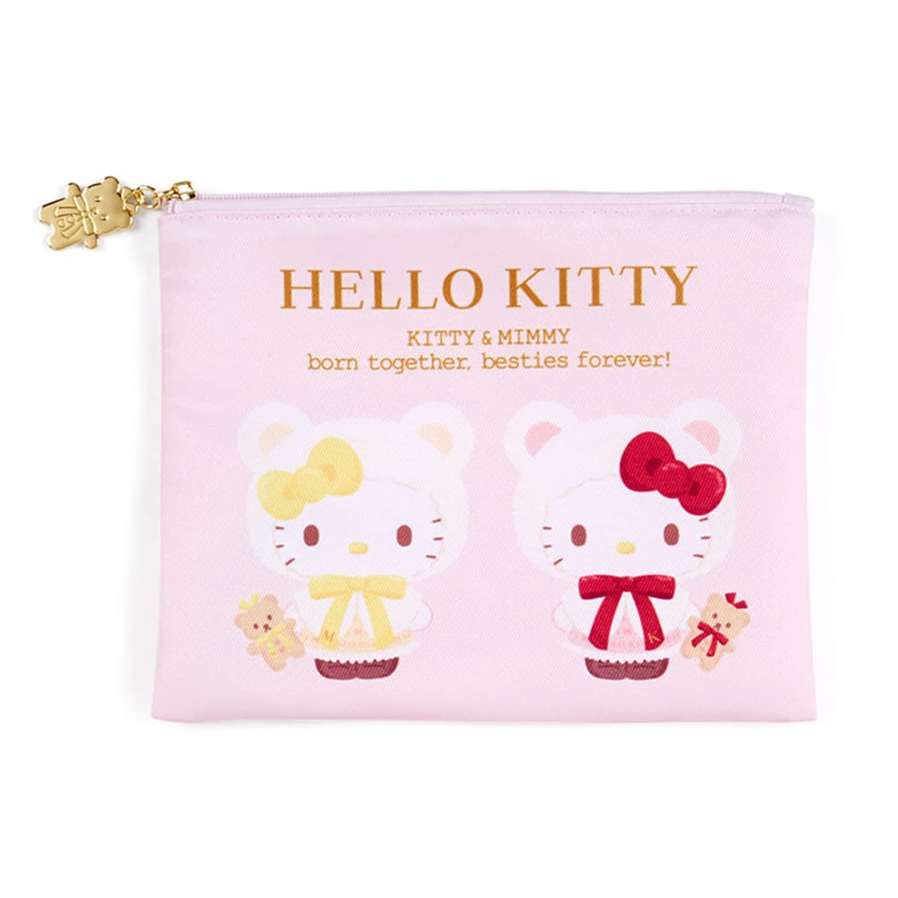 SANRIO Flat Pouch Set 2 Pcs Hello Kitty Birthday 2022- Japan Figure Store - #1 Bring To You The Best Japanese Goods