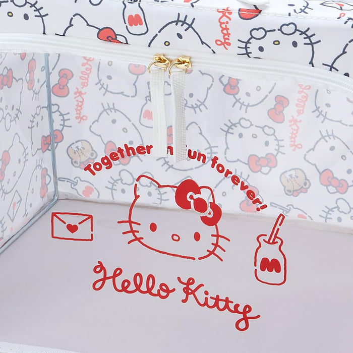 Sanrio Hello Kitty Folding Storage Case Japan 313807 W/ Window- Japan Figure Store - #1 Bring To You The Best Japanese Goods