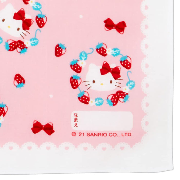 Sanrio Hello Kitty Strawberry Handkerchief 381306- Japan Figure Store - #1 Bring To You The Best Japanese Goods