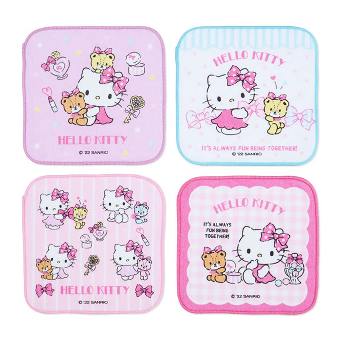 SANRIO Petite Towel Set 4Pcs Hello Kitty- Japan Figure Store - #1 Bring To You The Best Japanese Goods