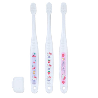 SANRIO Toothbrush Set 3 Pcs Hello Kitty- Japan Figure Store - #1 Bring To You The Best Japanese Goods