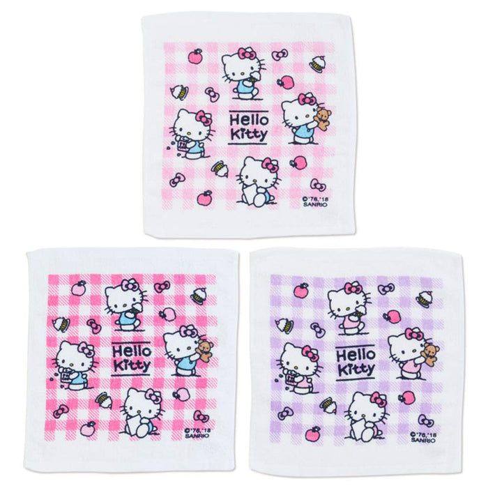 Sanrio Hello Kitty Wet Towel Set Of 3 From Japan - N-1811-219606- Japan Figure Store - #1 Bring To You The Best Japanese Goods